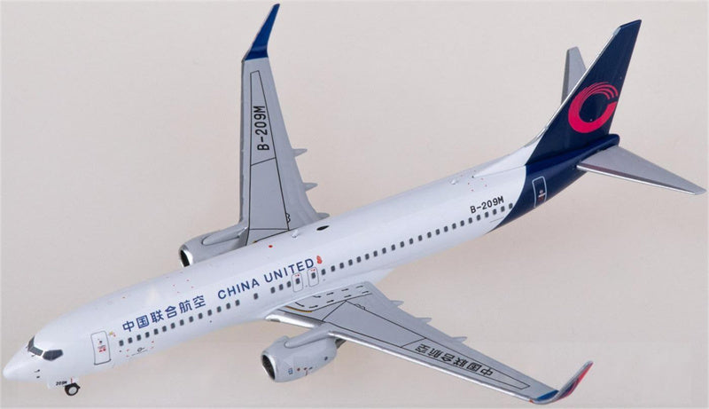 NG Models China United Airlines Boeing 737-800 B-209M 1:400 Diecast Model view 2
