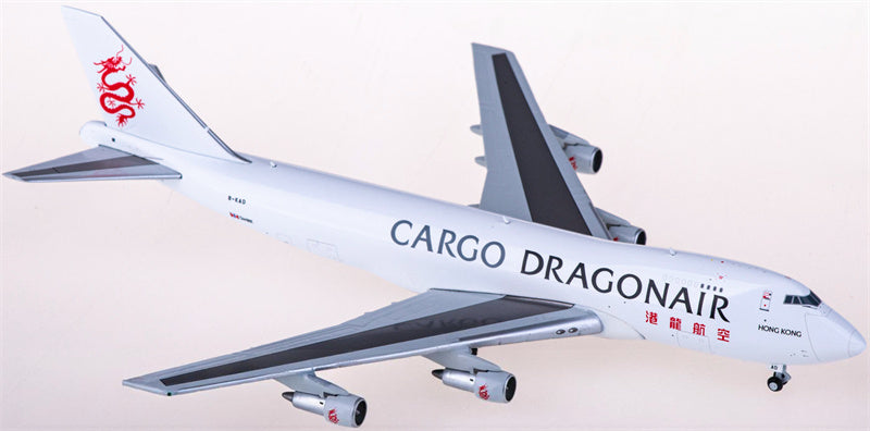 JC Wings Dragonair Cargo Boeing 747-200F B-KAD 1:400 Diecast Model view 1