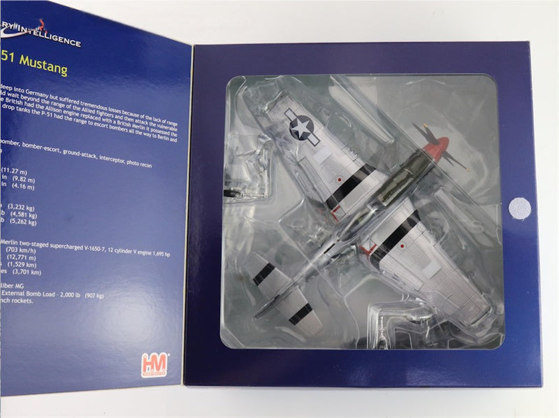 HOBBY MASTER P51D Mustang USAAF 335 FS/4 FG Captain Ted Lines 1:48 Aircraft Pre-built Model
