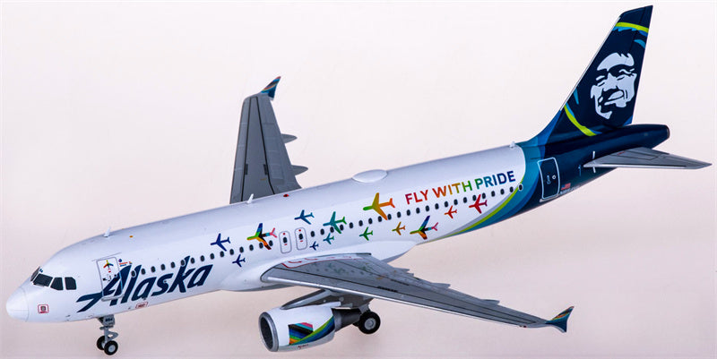 Geminijets Alaska Airlines Airbus A320 N854VA Fly With Pride 1:200 Diecast Model view 3