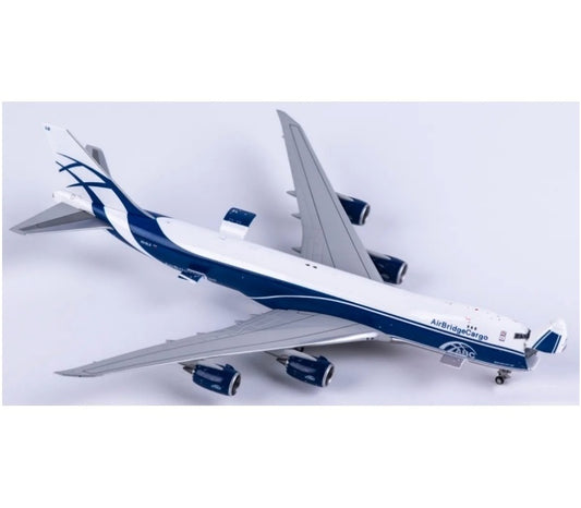 HX Models 1:400 Air Bridge Cargo Boeing 747-8F VQ-BLQ Interactive Series DIECAST Model