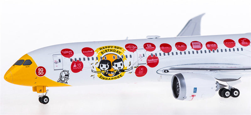 Phoenix Scoot Boeing 787-9 9V-OJE Happy 50th Birthday Singapore 1:400 Diecast Model view 5