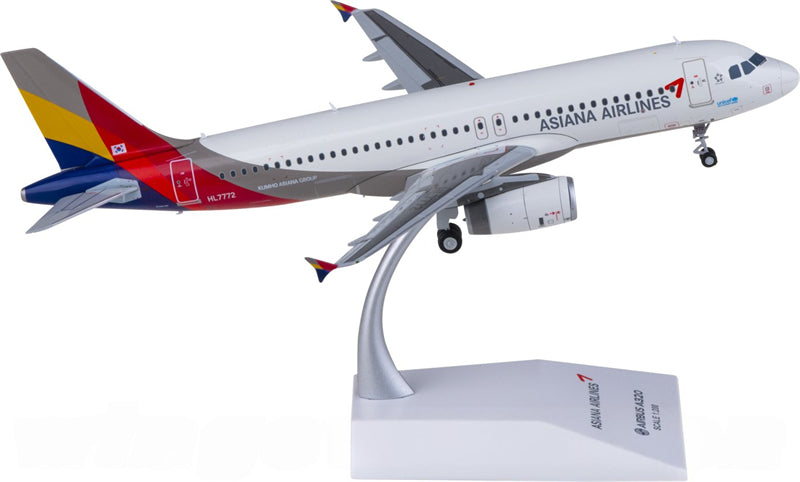 JC Wings Asiana Airlines for Airbus A320 HL7772 1:200 Airplane Pre-built Airliner Model Display