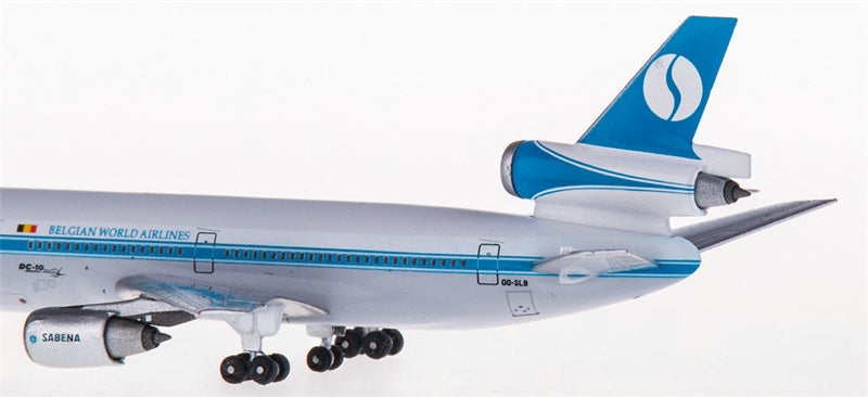 AeroClassics Sabena for McDonnell Douglas DC-10-30 OO-SLB 1:500 Aircraft Pre-built  Airliner Model Display