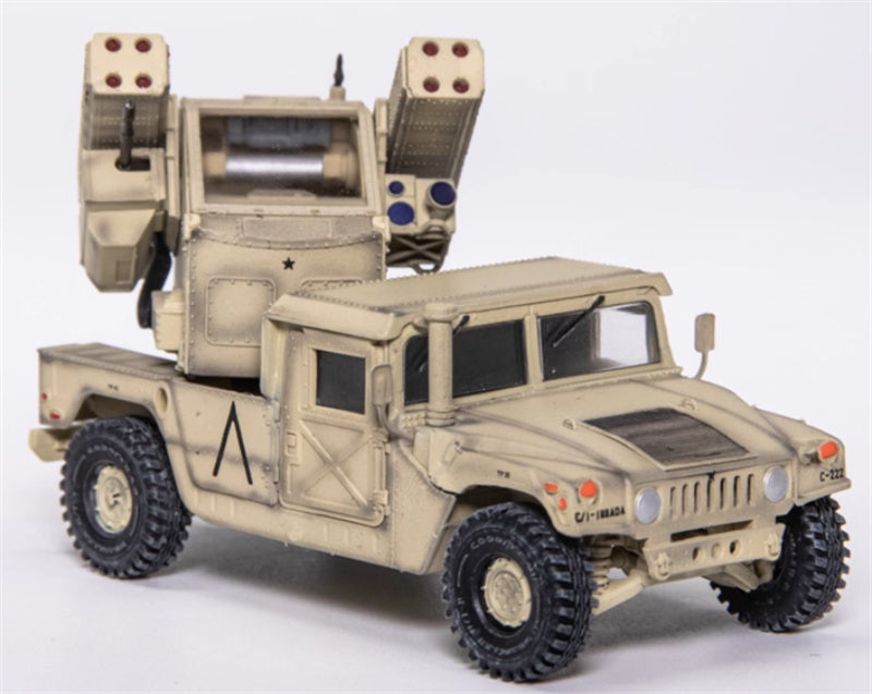 T-MODEL Hummer Air Defense System Frontline Area Air Defense US Saudi Arabia 1991 1:72 Tank Pre-built Model