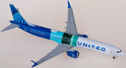 NG Models United Airlines Boeing 737 MAX 10 N27602 1:400 Diecast Model view 1