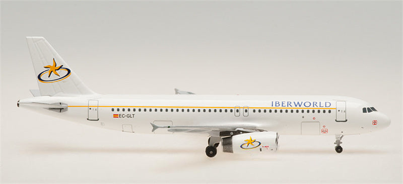 AeroClassics Iberworld Airbus A320 EC-GLT 1:400 Diecast Model view 3
