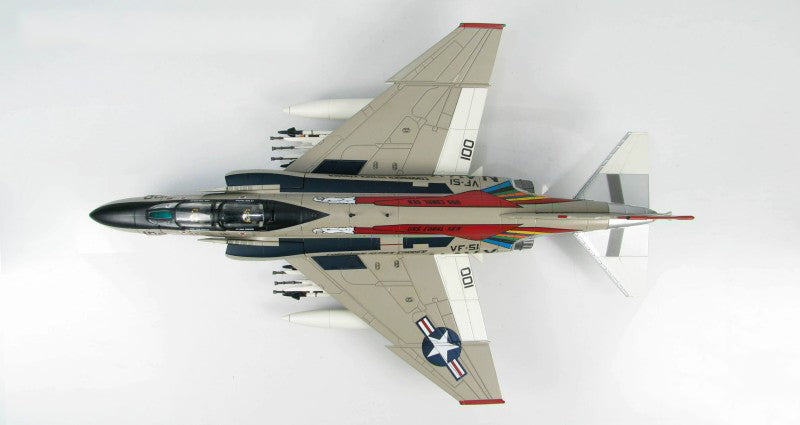 HOBBY MASTER USN F-4B VF-51 CAG Bird of CVW-15 1:72 Model   USS Coral Sea Screaming Eagles NL100 / 3009
