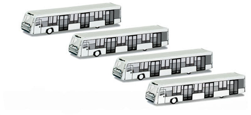 Herpa Scenix Airport Bus Set 4 pieces 1:500 Accessory Model view 1