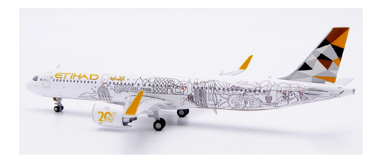 JC Wings 1:400 Etihad Airways Airbus A321neo A6-AEN  DIECAST Model