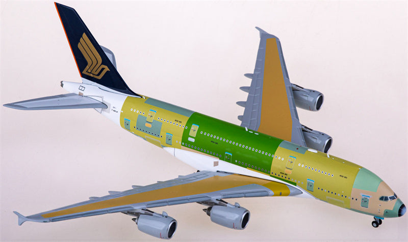 JC Wings Singapore Airlines for Airbus A380 F-WWSM 1:400 Airplane Pre-built  Airliner Model Display