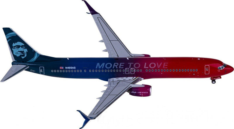 NG Models Alaska Airlines Boeing 737-900ER N493AS 1:400 Diecast Model view 1