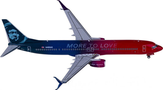 NG Models Alaska Airlines Boeing 737-900ER N493AS 1:400 Diecast Model view 1