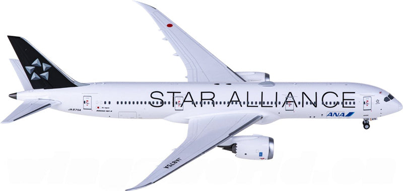 NG Models ANA Boeing 787-9 Dreamliner JA875A Star Alliance 1:400 Diecast Model view 1