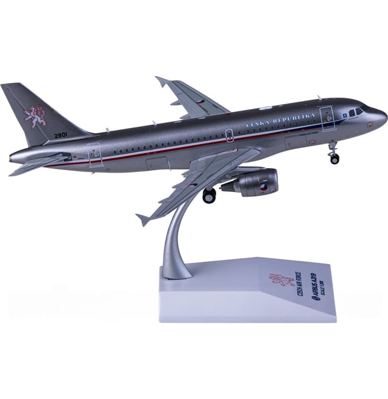 JC Wings Czech Air Force Airbus A319 2801 1:200 Aircraft Pre-built  Airliner Model Display