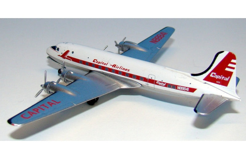 AeroClassics Capital Airways Douglas DC-4 N88841 1:400 Aircraft Pre-built  Airliner Model Display