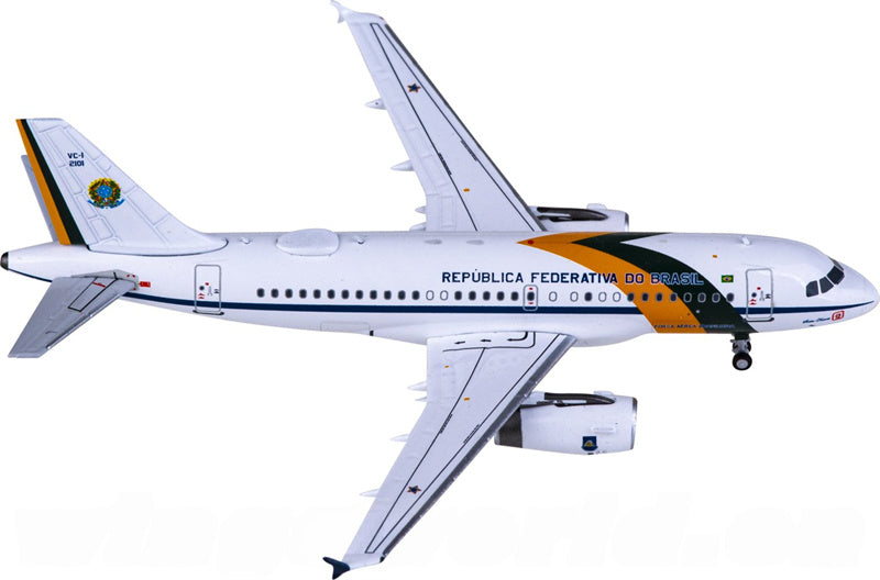 NG Models Brazilian Armed Forces for Airbus A319 VC-1A FAB2101 1:400 Airplane Pre-built  Airliner Model Display
