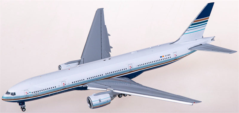 JC Wings Privilege Style for Boeing 777-200ER EC-MUA Flaps Down 1:400 Airplane Pre-built Airliner Model Display