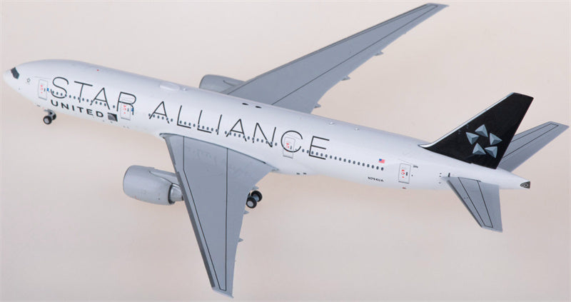 NG Models United Airlines Boeing 777-200ER N794UA Star Alliance 1:400 Diecast Model view 3
