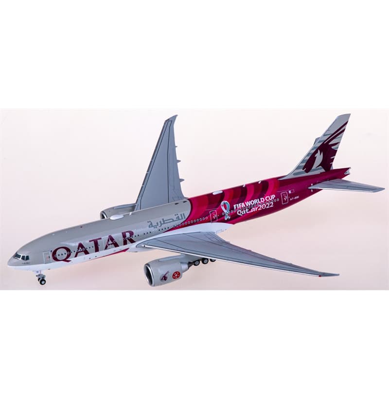 JC Wings Qatar Boeing 777-200LR A7-BBI 1:400 Aircraft Pre-built  Airliner Model Display