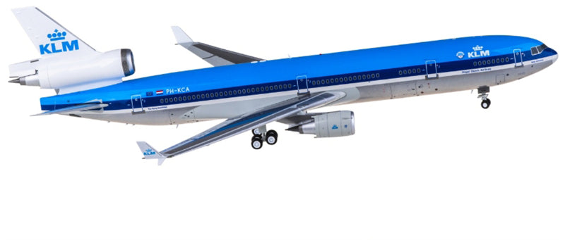 SQ Wings KLM ロイヤル・ダッチ・エアラインズ マクドネル・ダグラス MD-11 PH-KCA 1:200 航空機組み立て済み模型ディスプレイ