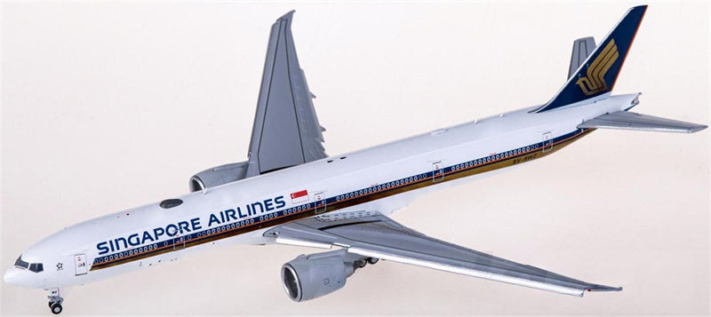 JC Wings Singapore Airlines Boeing 777-300ER 9V-SWZ Flaps Down 1:400 Airplan Diecast Model view 3
