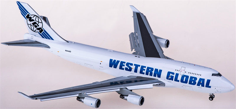Geminijets Western Global Boeing 747-400 N344KD Flaps Down 1:400 Diecast Model view 2