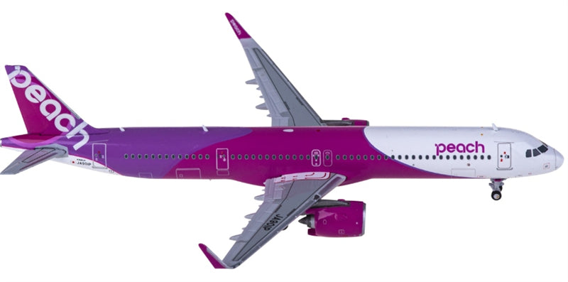 JC Wings Peach Aviation for Airbus A321neo JA901P 1:400 Airplane Pre-built  Airliner Model Display