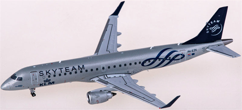 JC Wings KLM for Embraer ERJ-190 PH-EZX Skyteam 1:400 Airplane Pre-built  Airliner Model Display
