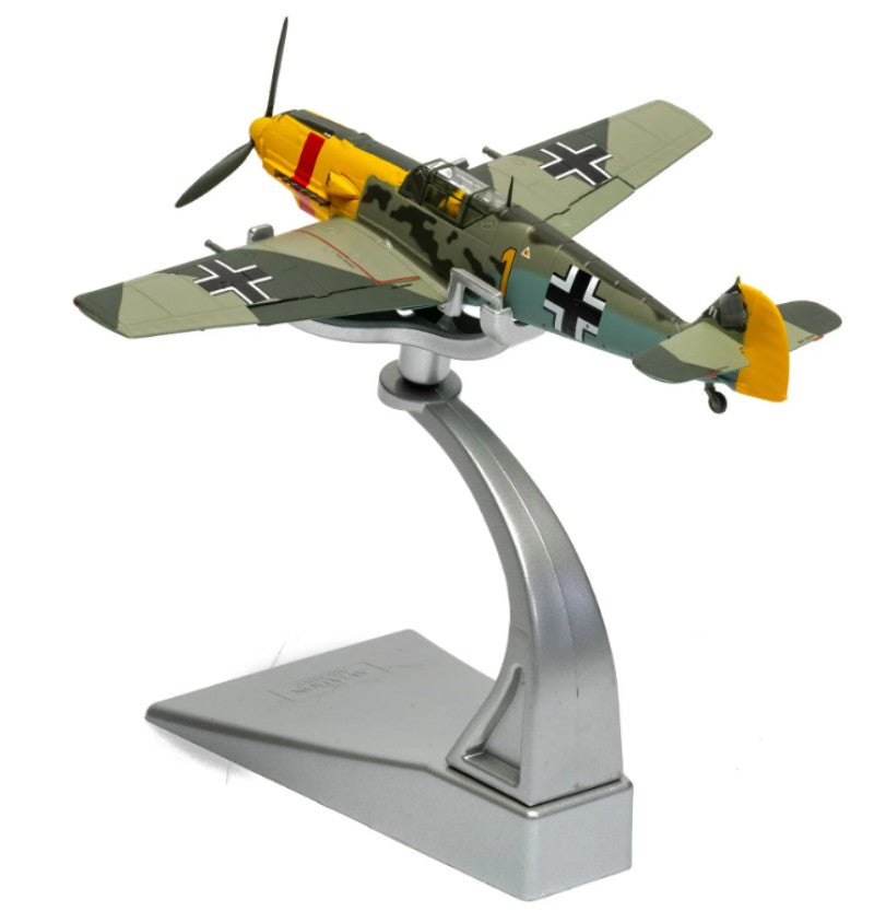 CORGI Luftwaffe Me109E-4/B 3./JG 53 1:72 Model 1940 Battle of Britain 85 Limited Edition Oberleutnant Yellow 1