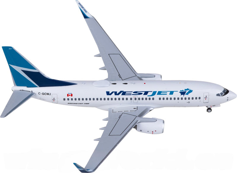 NG Models WestJet Boeing 737-700 C-GCWJ 1:400 Diecast Model view 1