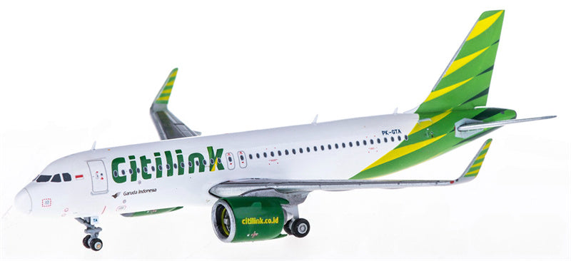 JC Wings Citilink for Airbus A320neo PK-GTA 1:400 Airplane Pre-built  Airliner Model Display