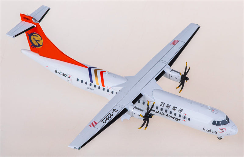 JC Wings TransAsia Airways ATR-72-500 B-22812 1:200 Diecast Model view 2