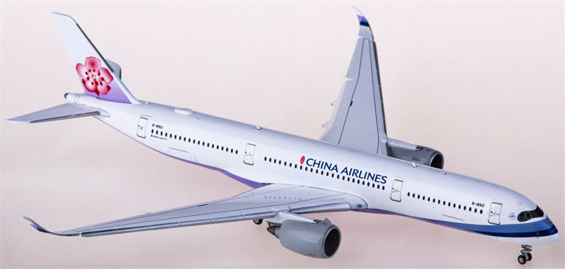 JC Wings China Airlines Airbus A350-900XWB B-18912 Flaps Down 1:400 Diecast Model view 1