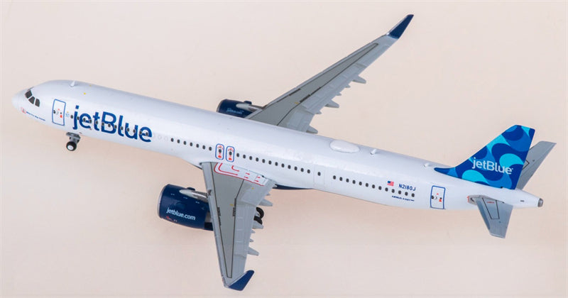 Geminijets JetBlue for Airbus A321neo N2180J 1:400 Airplane Pre-built  Airliner Model Display