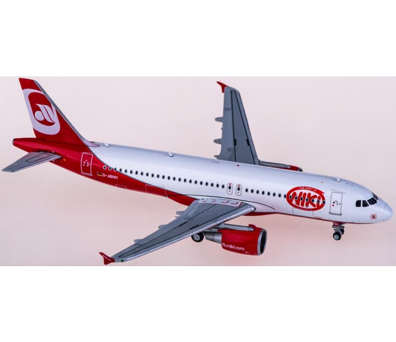 JC Wings Niki Airbus A320 D-ABHH 1:400 Aircraft Pre-built  Airliner Model Display