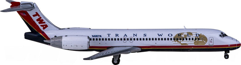 Geminijets TWA Boeing 717-200 N418TW 1:400 Diecast Model view 1