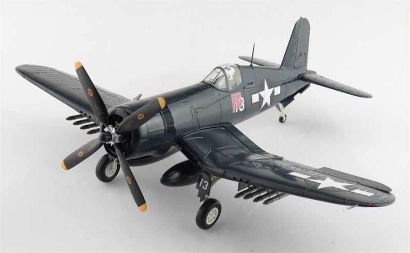 Hobby Master F4U-4 Corsair White 13 Capt. Kenneth Walsh (21 kills) VMF-222 Okinawa 1945 1:48 Airplane Pre-built Model