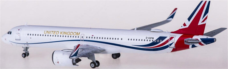 Geminijets RAF Airbus A321neo G-XATW 1:400 Airplan Diecast Model view 4