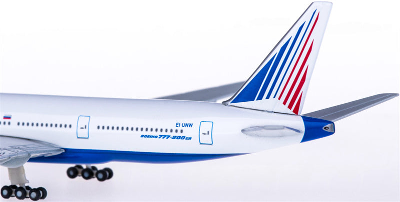Herpa Transaero Airlines for Boeing 777-200 EI-UNW 1:500 Airplane Pre-built  Airliner Model Display
