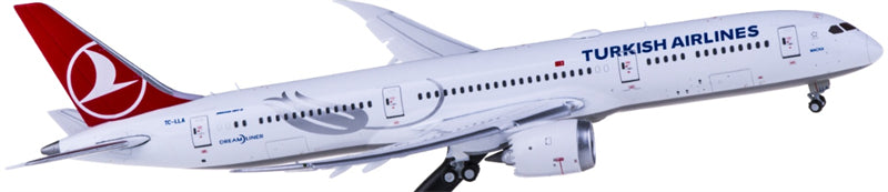 JC Wings 1:400 Turkish Airlines Boeing 787-9 TC-LLA Flaps down DIECAST Model