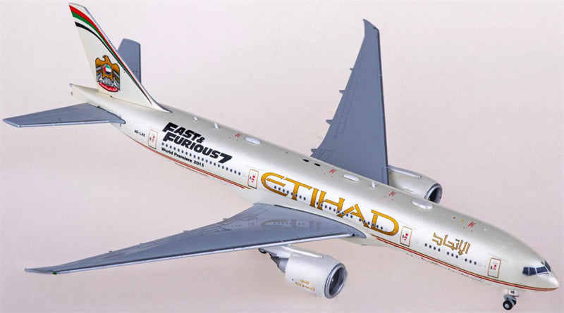 JC Wings 1:400 Etihad Airways Boeing 777-200LR A6-LRE Model