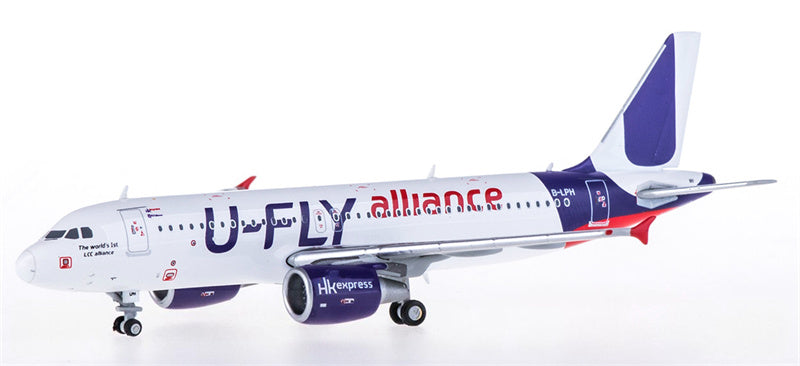 JC Wings HK Express Airbus A320 B-LPH U-fly Alliance 1:400 Diecast Model view 4