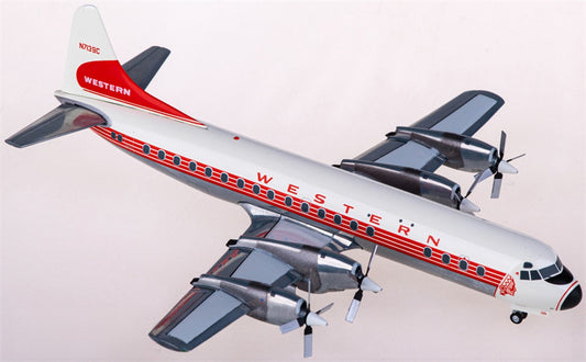 Geminijets Western Airlines Lockheed L-188A Electra N7139C 1:200 Diecast Model view 1