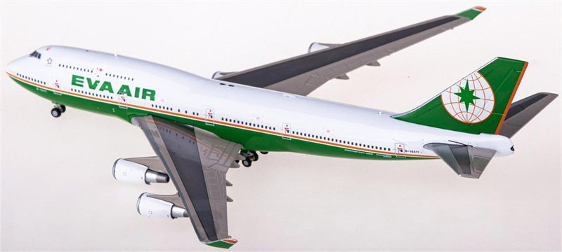 JC Wings EVA Air Boeing 747-400 B-16411 w/ Aviationtag 1:400 Airplan Diecast Model view 3