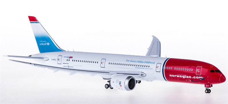 JC Wings Norwegian Air Shuttle Boeing 787-9 G-CKLZ Flaps Down 1:400 Diecast Model view 4