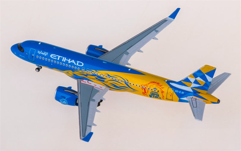 NG Models Etihad Airways Airbus A320neo A6-EJB 1:400 Diecast Model view 3