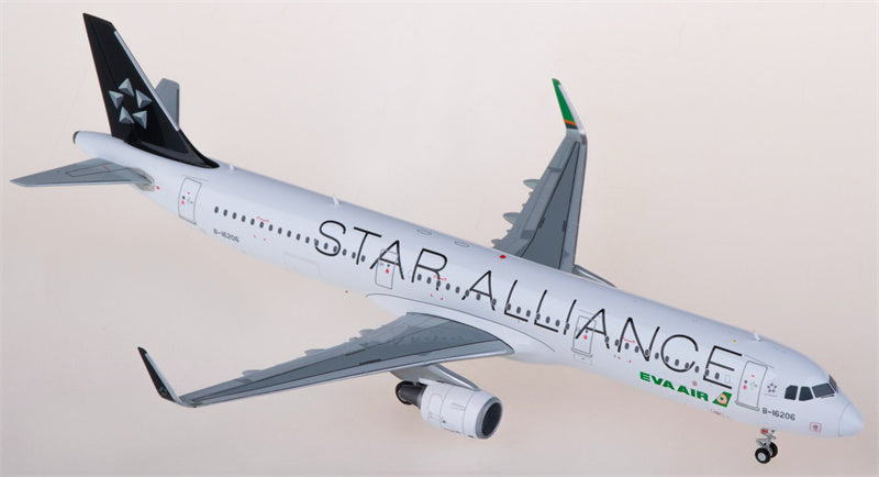 JC Wings EVA Air Airbus A321 B-16206 Star Alliance 1:200 Diecast Model view 4
