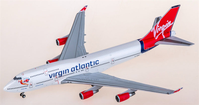JC Wings 1:400 Virgin Atlantic Boeing 747-400 G-VHOT Diecast Model view 3