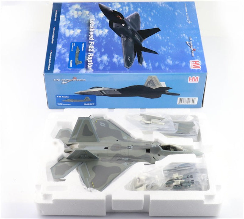 HOBBY MASTER F22A Raptor USAF 91-4007 412 TW Edwards AFB 1:72 Aircraft Pre-built Model